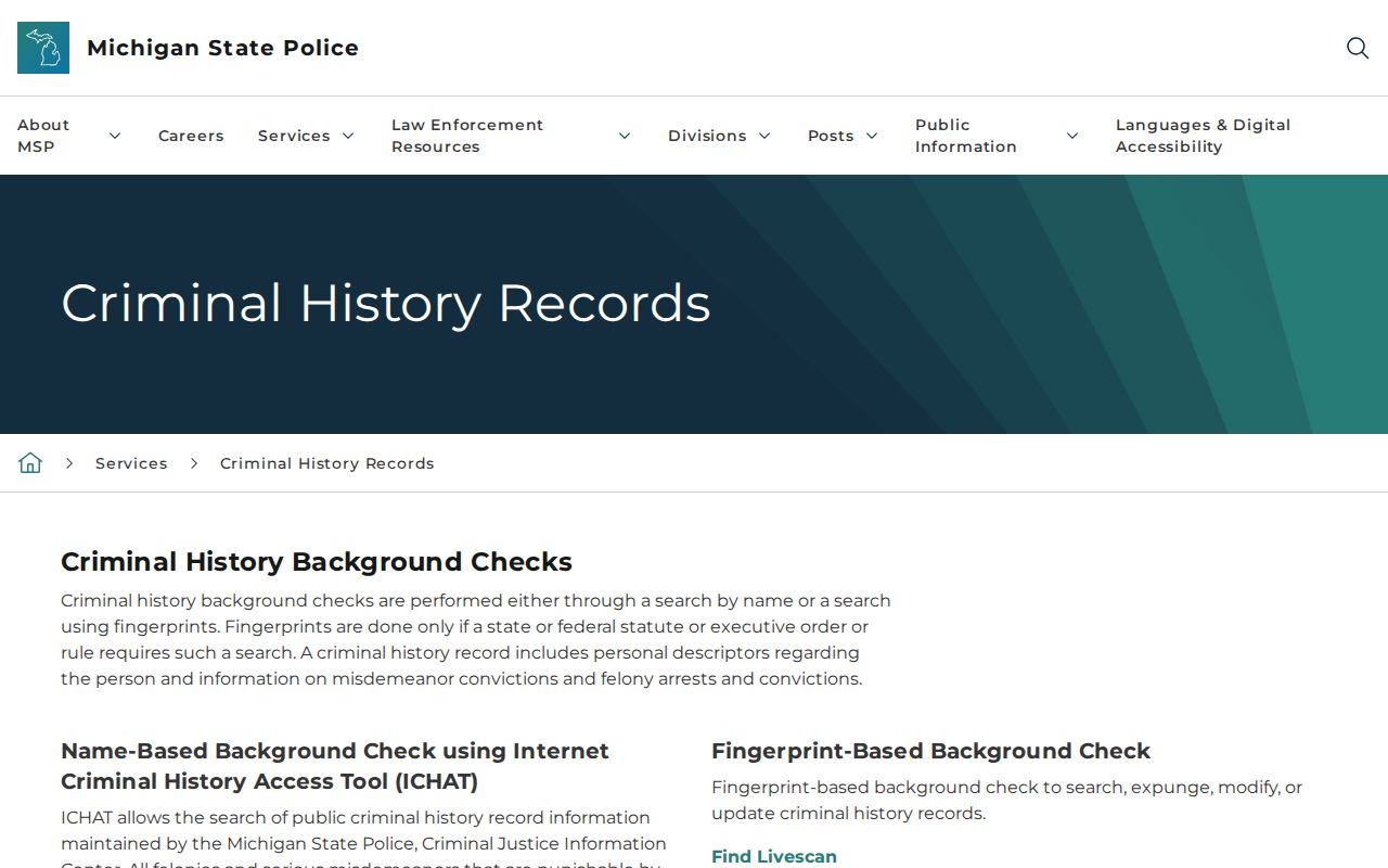 Leelanau County warrant records research showing the public criminal history search and its no-warrant limit