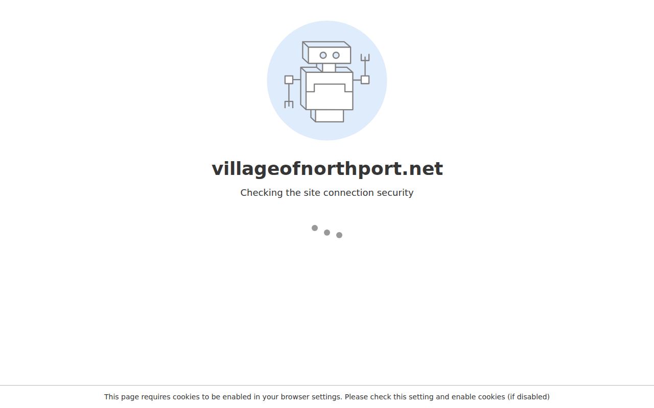 Northport warrant research showing the official village hall and offices page